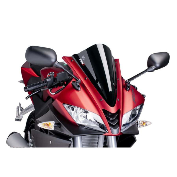 Puig Puig racing screen | black (opaque) | yamaha yzf-125 r 2008>2018